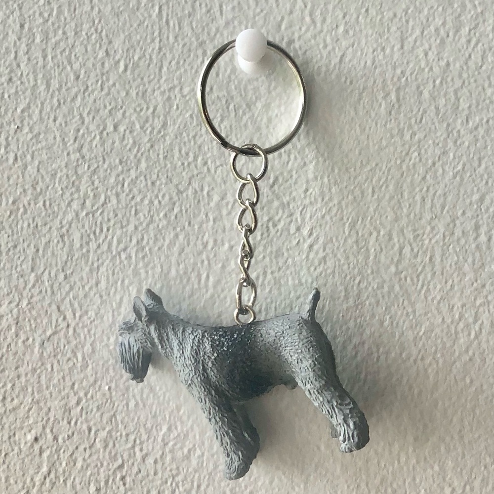 ❤️ Miniature Schnauzer Dog Toy Keychain Accessory